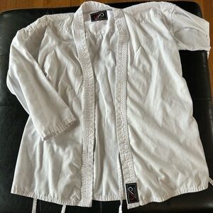 Kids White Martial Arts Gi Jacket by Unbranded